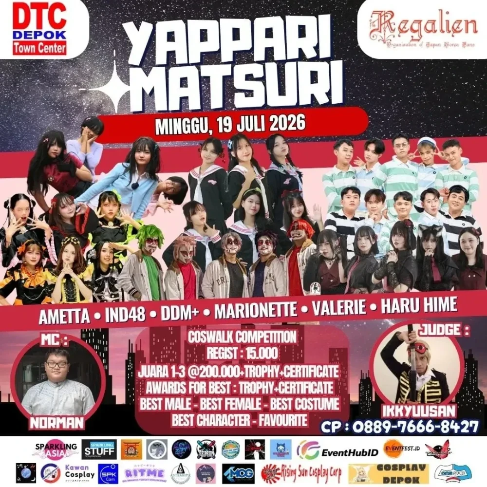 Jadwal Event Cosplay Indonesia Juli 2026