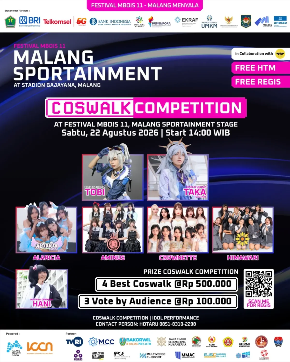 Jadwal Event Cosplay Indonesia Agustus 2026