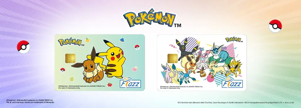 Kartu BCA Flazz Edisi Pokemon Resmi Rilis, Cek Harganya